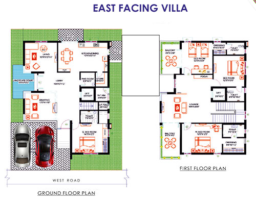 PVR Urban Life floorplan 2709sqft east facing